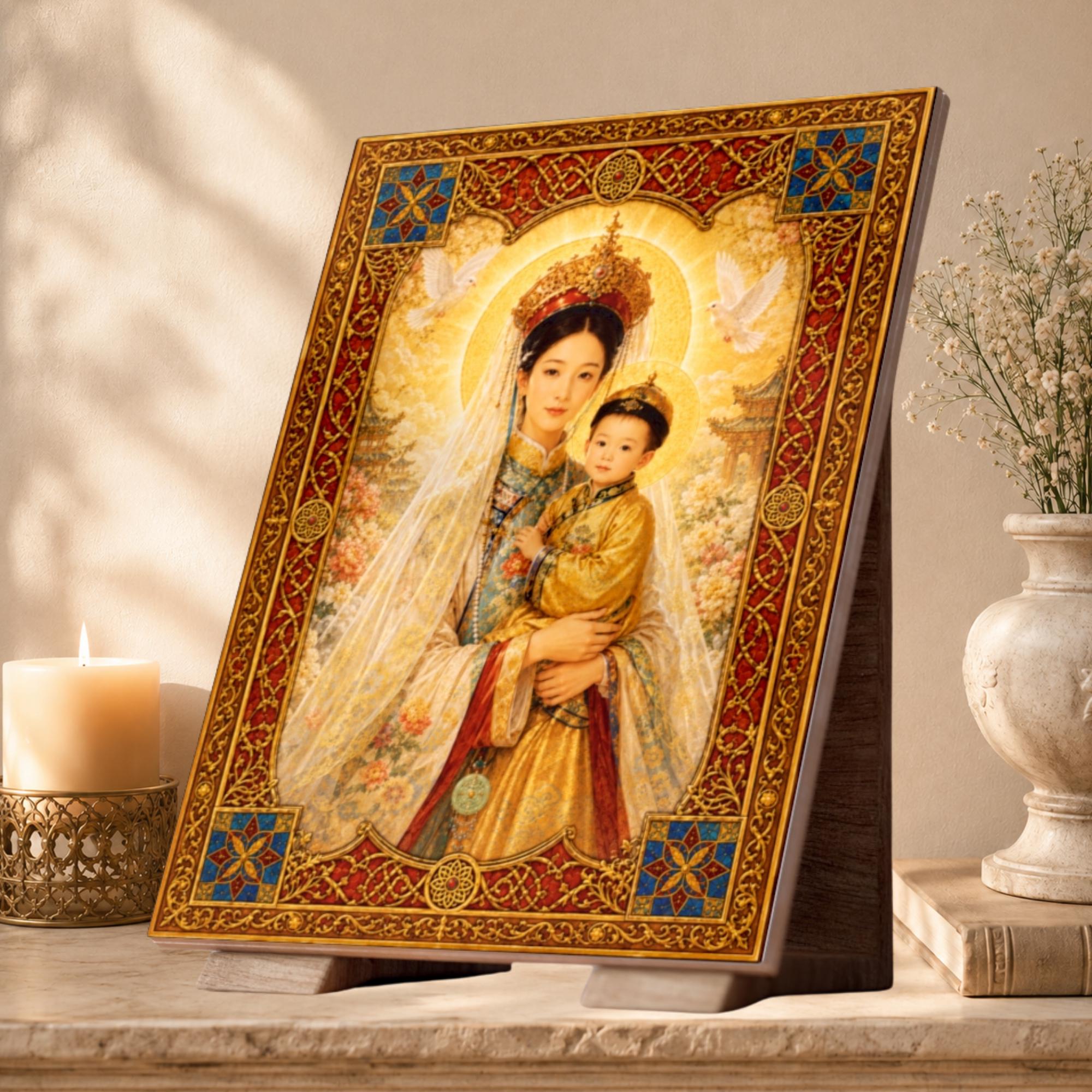 Asian Madonna and Child - Etsy
