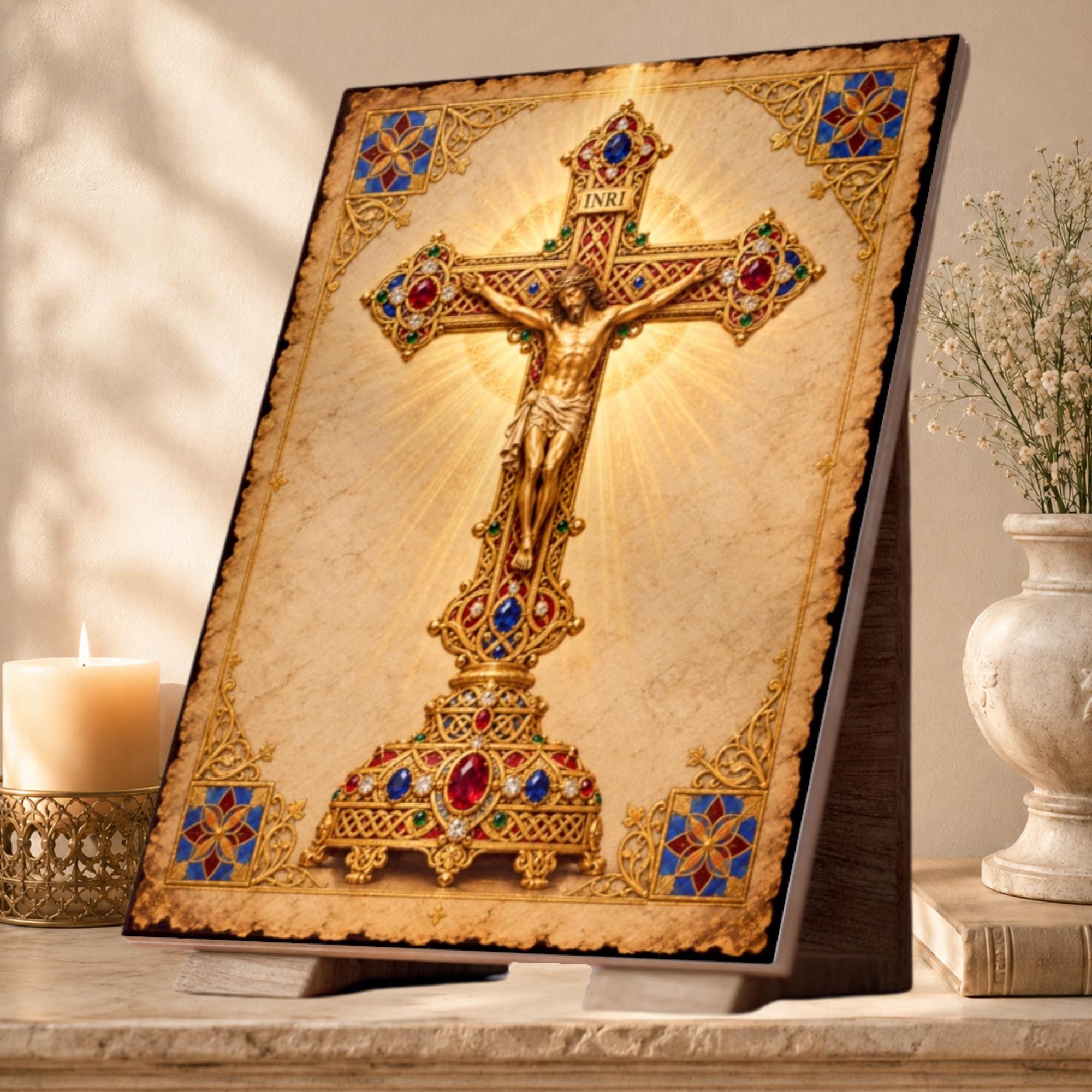 Ornate Gold Wall Crucifix - Etsy