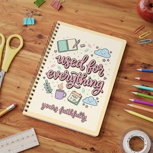 Used for Everything Wirobound Notebook | A5 Softcover Spiral Journal