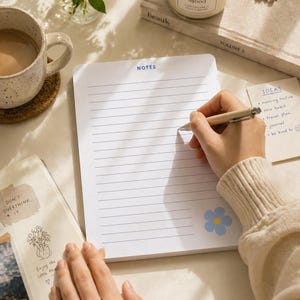 Cute Notes Notepad PNG | Printable Study Notes Sheet | Memory Notes Template | Mind Map Note Taking Page | Aesthetic Planner Insert