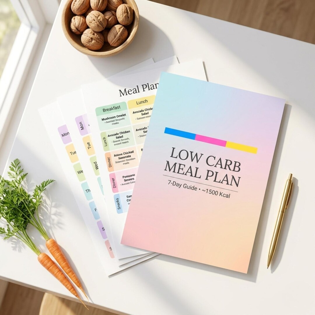 Low Carb Meal Plan & Keto Grocery List Printable | 7-day Diet Food ...