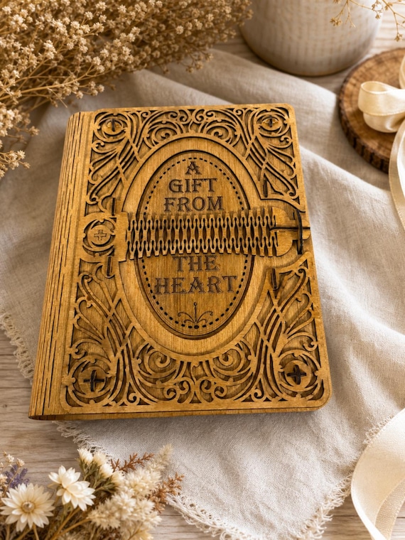 Personalized Orthodox Wooden Diptych Icon Book - Engraved Folding Religious Decor, Prayer Blessing Gift, Spiritual Keepsake Home Decor