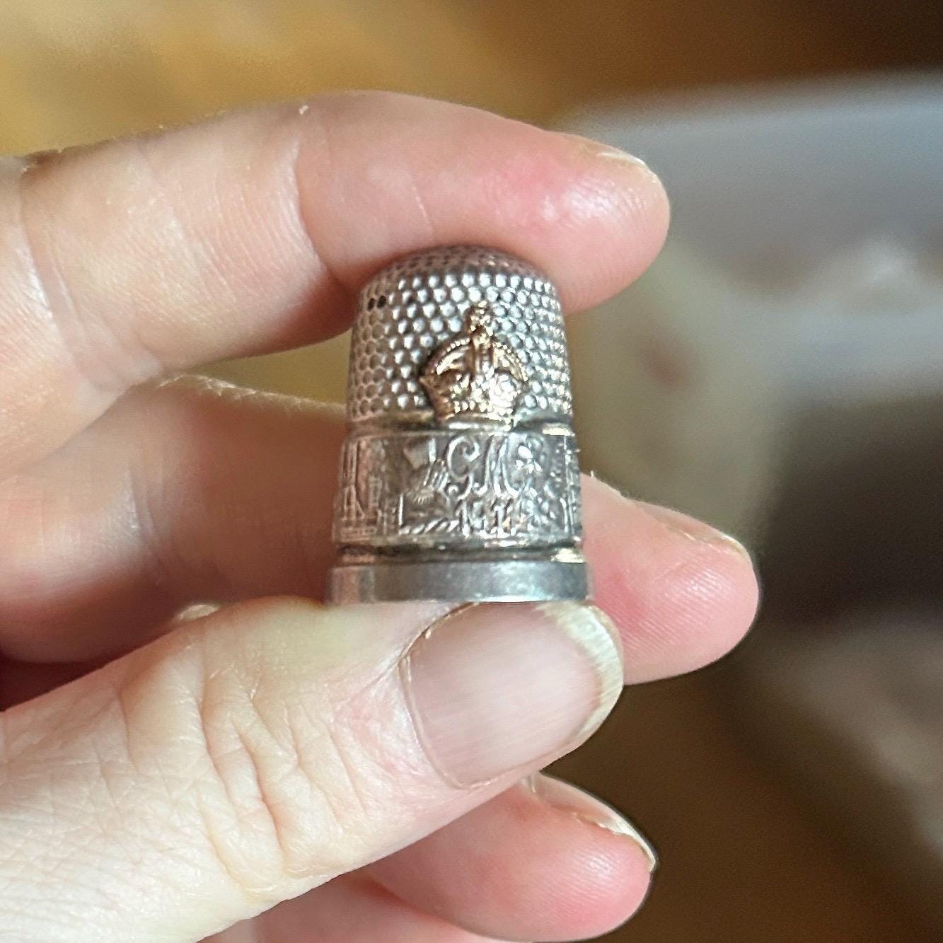 Silver thimble - Etsy 日本