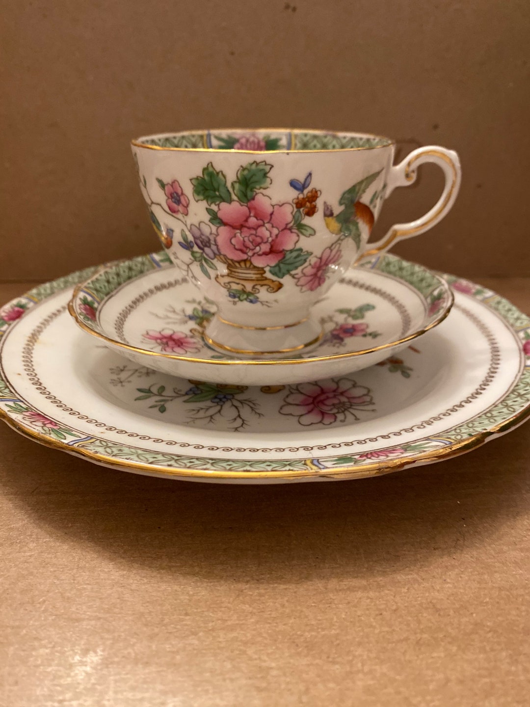 Tuscan Fine English Bone China, Birds of Paradise Etsy