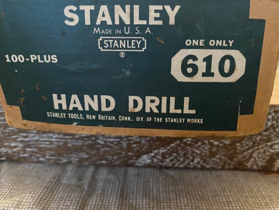 Stanley 100 Plus Model 610 Hand Drill 