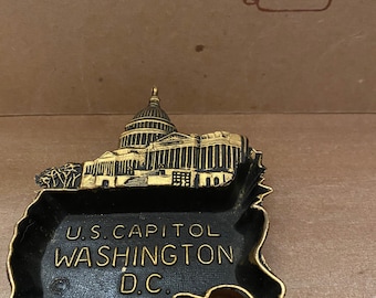 Washington D.C. US Capitol Metal Trinket Tray