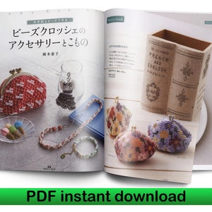 Beads crochet, Crochet with beads, crochet wallet pattern, crochet purse pattern, crochet keychain, patterns book, eBook, crochet pattern