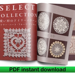 Crochet motifs JAPANESE Flower motifs Doily Crochet patterns book eBook crochet book PDF crochet pattern, Crochet flower pattern
