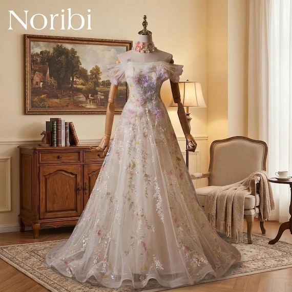 fairy core wedding dress Fairycore Custom Wedding Dresses for an Ethereal Look