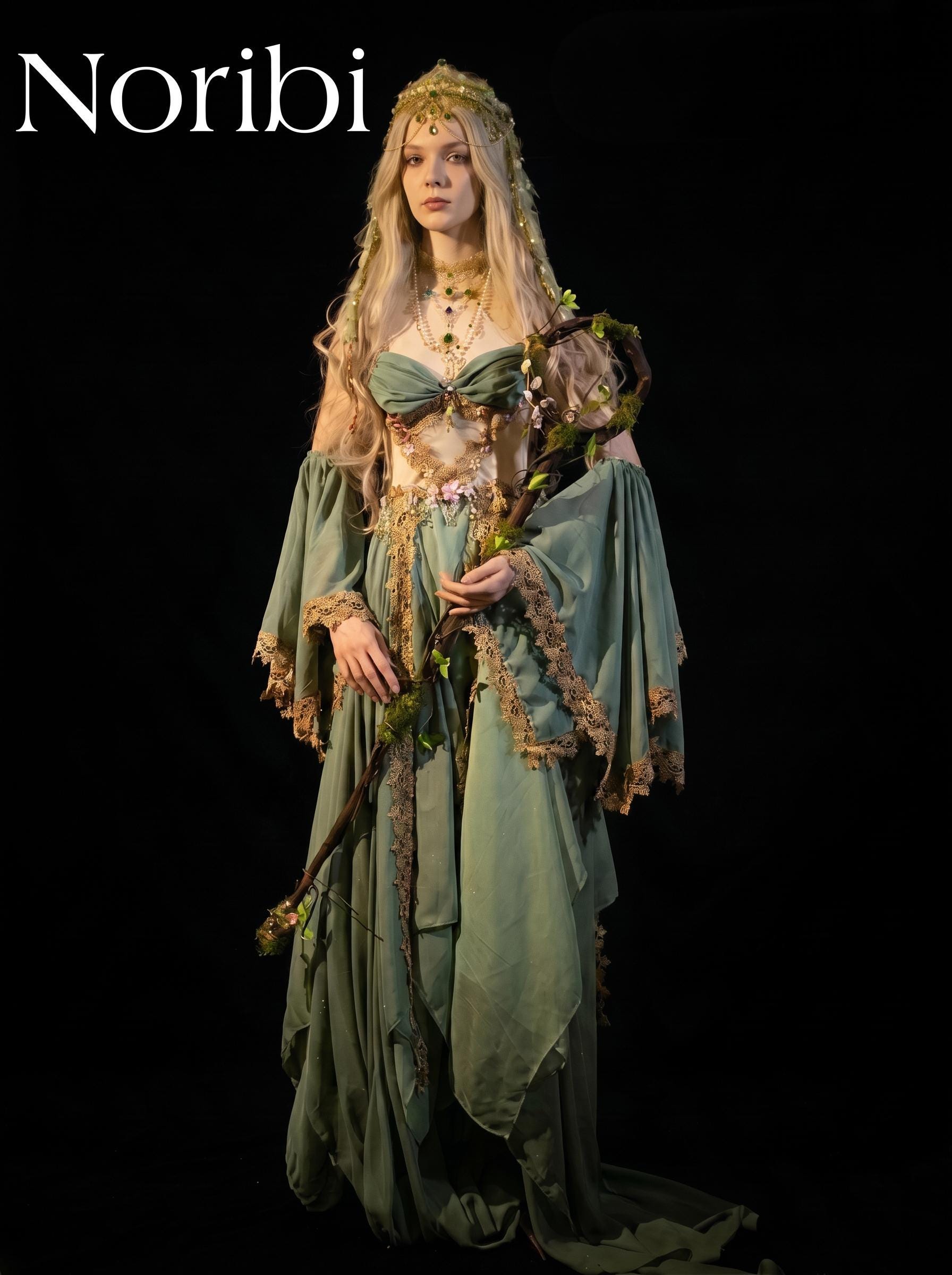 beautiful green fantasy dress Green Fantasy Dress