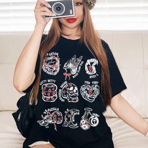 Zodiac Academy Character Nickname Shirt LICENSED Zodiac Academy Merch Darius Acrux T-Shirt Geraldine Grus Vega Twins Lance Orion Moon Friend Black