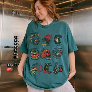 Zodiac Academy Character Nickname Shirt LICENSED Zodiac Academy Merch Darius Acrux T-Shirt Geraldine Grus Vega Twins Lance Orion Moon Friend Blue Spruce