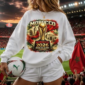 Wereldkampioenschap voetbal 2026 png, shirt voetbal WK voetbal 2026 Marokko, Marokko, voetbal png, VS Canada Mexico, WK-T-shirt