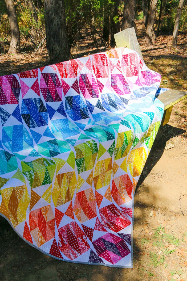 Gemstone Tumble Quilt PDF Pattern by Emma Jean Jansen Immediate Download image 9