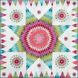 Orbital Star Quilt PDF Pattern by Emma Jean Jansen - Immediate Download