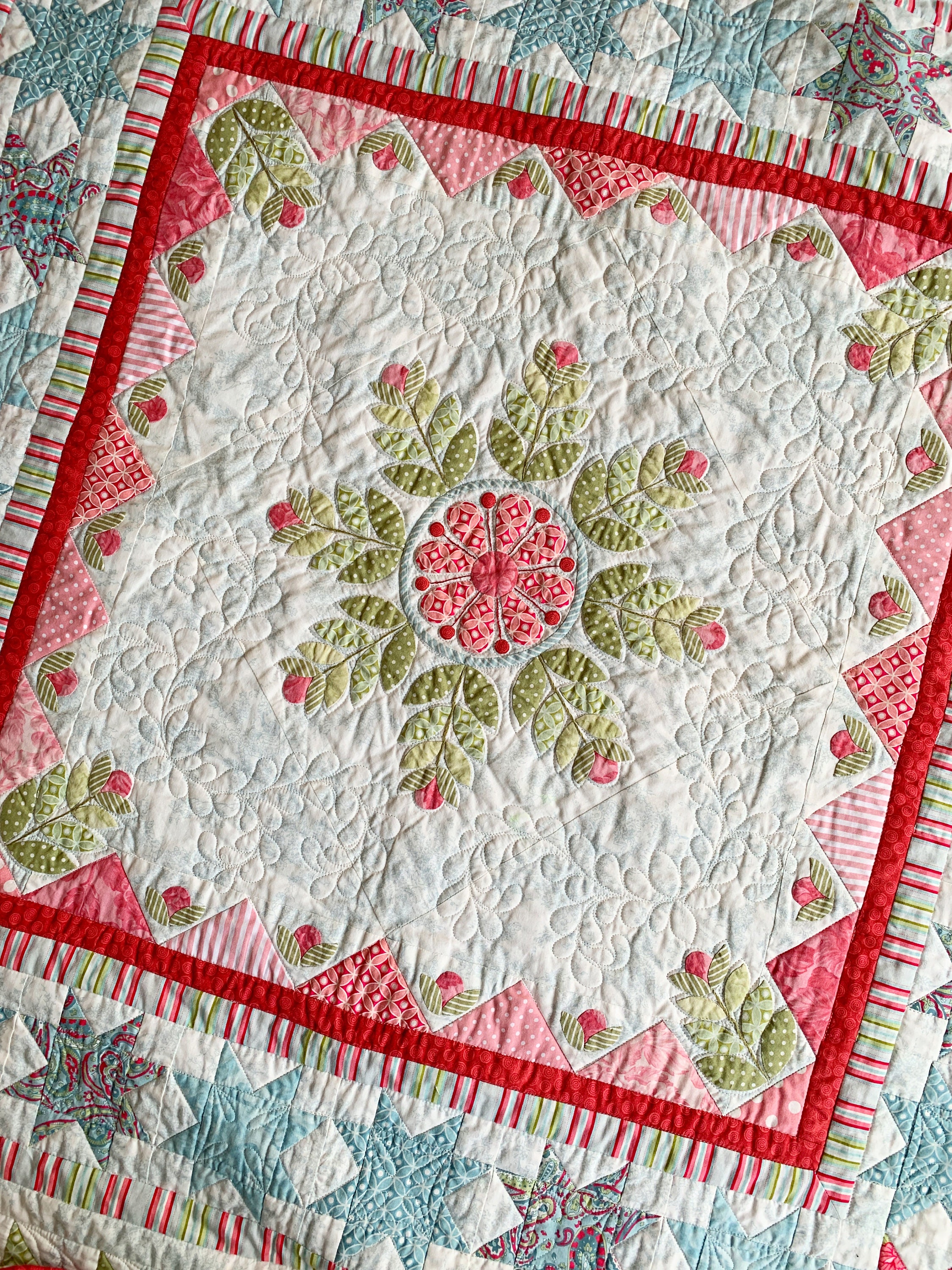 snowflake medallion quilt pattern