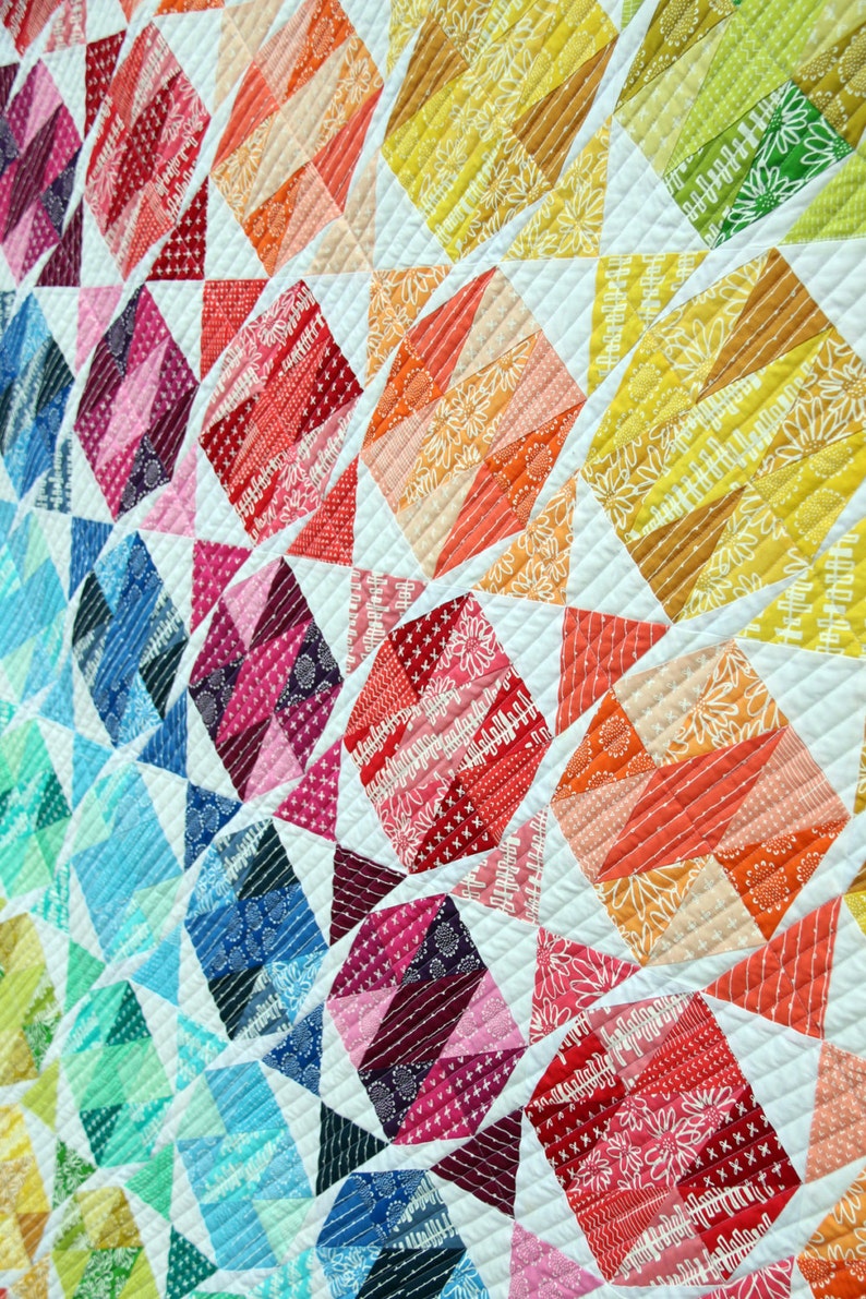 Gemstone Tumble Quilt PDF Pattern by Emma Jean Jansen Immediate Download image 3