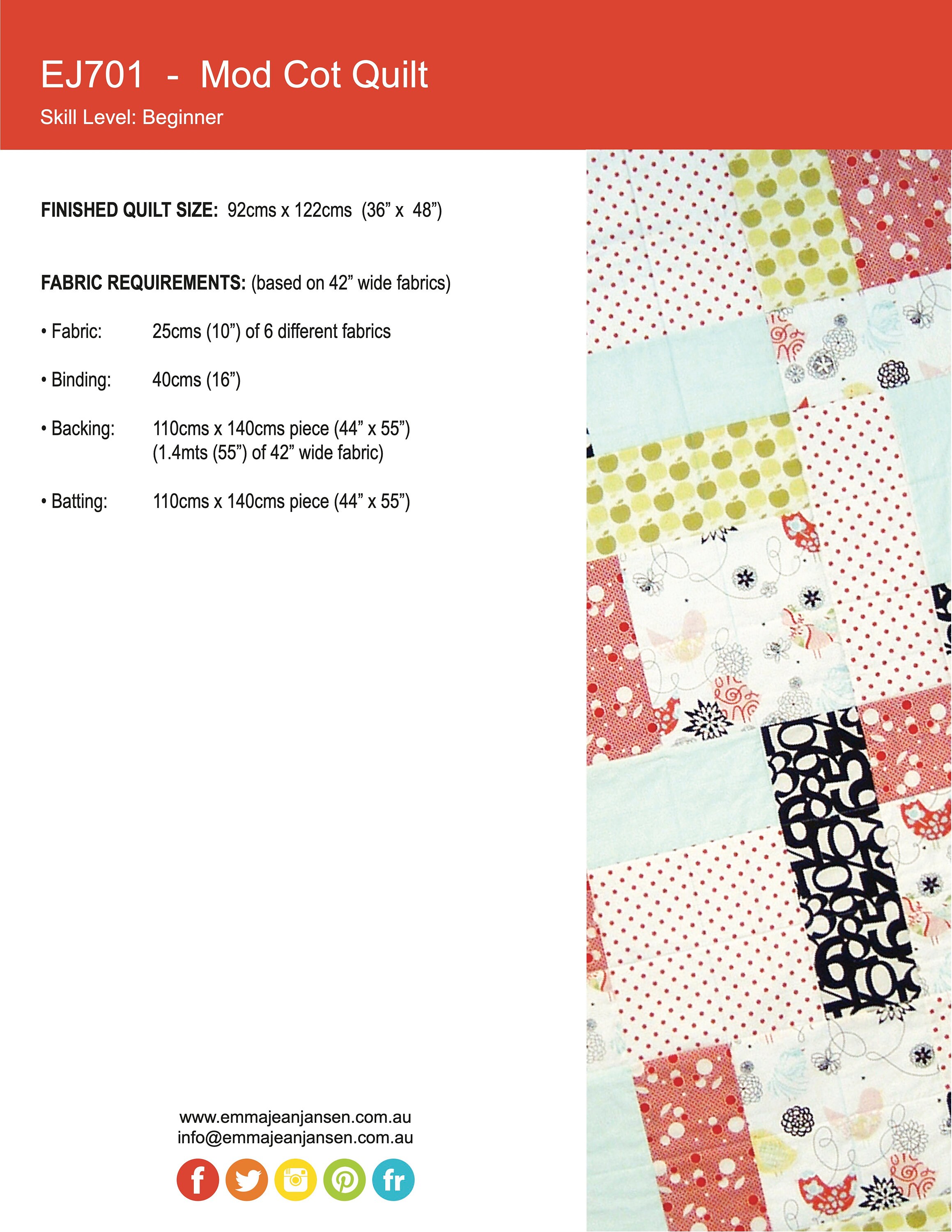 Mod Cot Quilt Mod Cot Quilt