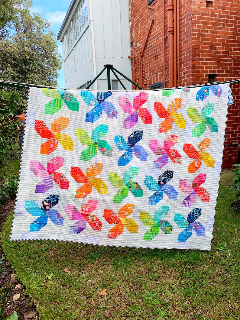 Whirligig Quilt Pattern PDF by Emma Jean Jansen Immediate Etsy