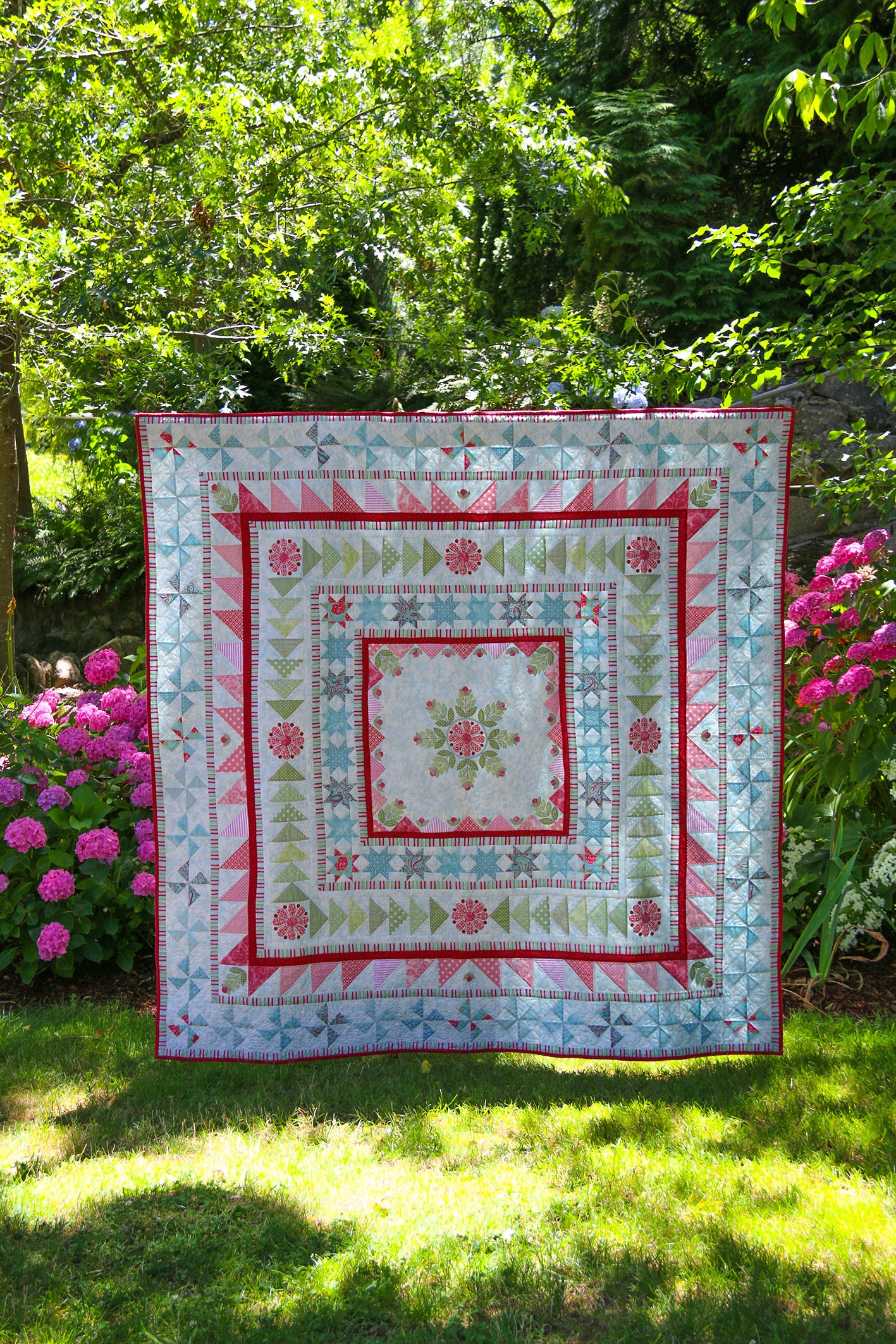 snowflake medallion quilt pattern
