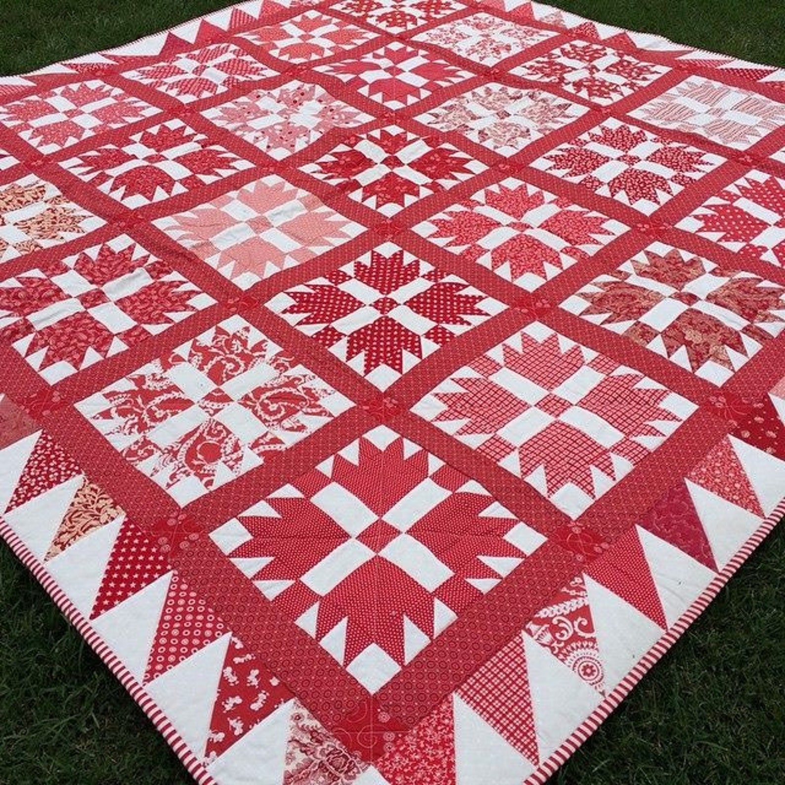 Bear's Paw Quilt PDF Pattern by Emma Jean Jansen Etsy