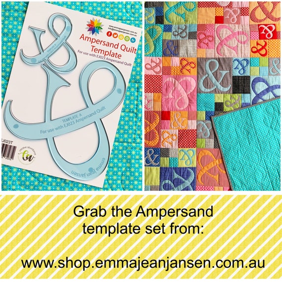Ampersand Quilt Template Set Ampersand Quilt Template Set