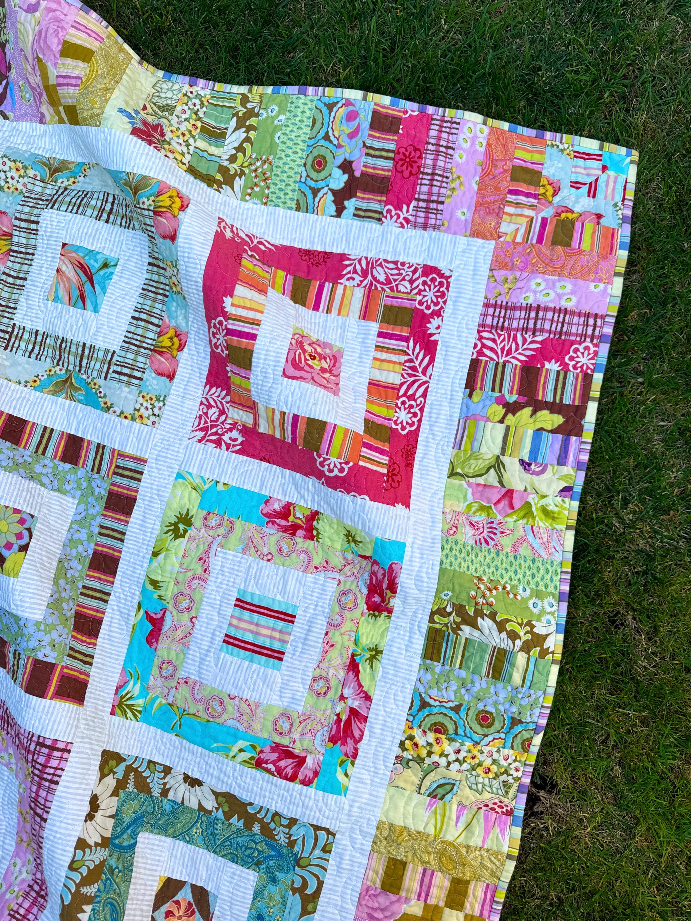 Funky Scrap Quilt PDF Pattern by Emma Jean Jansen - Immediate Download ...