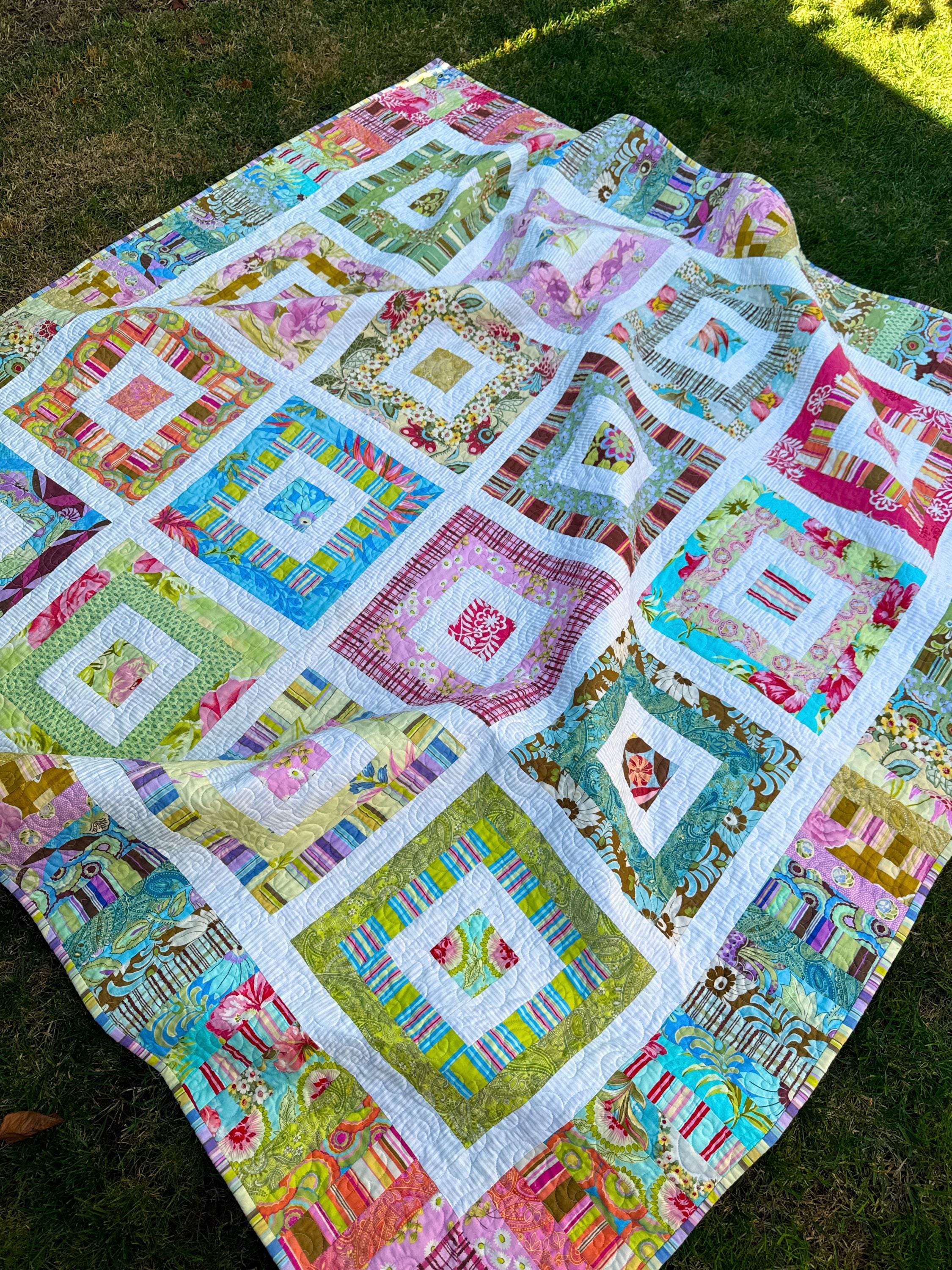 Funky Scrap Quilt PDF Pattern by Emma Jean Jansen - Immediate Download ...