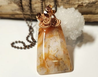 Crazy Lace Agate GEMSTONE Pendant HANDCRAFTED JEWELRY Womans Jewelry Womans Crystal Jewelry Woman Etsy Finds Gift for Her Crystal Shop ST104