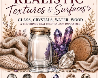 Anleitung für Buntstiftzeichnungen: Realistische Texturen und Oberflächen | Glas, Wasser, Holz (Digitaler Download)