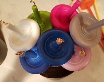 Top Whorl Drop Spindles in Color