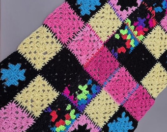 Crochet Baby Blanket: Multicolor Crib Blanket, Soft & Washable