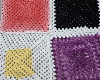 Crochet Baby Blanket: Multi-Color, Soft, Crib Size