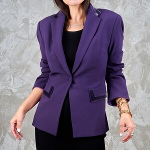 Aubergine Blazer Etsy