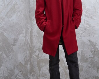VIVIENNE WESTWOOD MAN 1998-99 Runway Collection Red Felted Wool