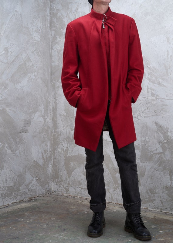 VIVIENNE WESTWOOD MAN 1998-99 Runway Collection Red Felted Wool