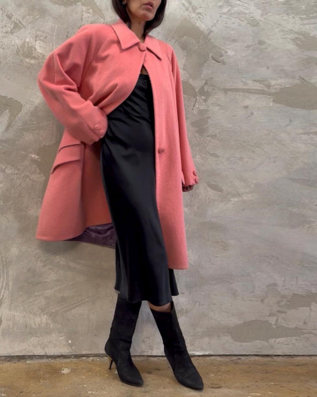 GIANNI VERSACE Couture 1996 Red Wool Angora Blend Coat M - Etsy