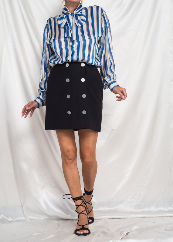 2000s// MOSCHINO Cheap & Chic// Double Button Blac
