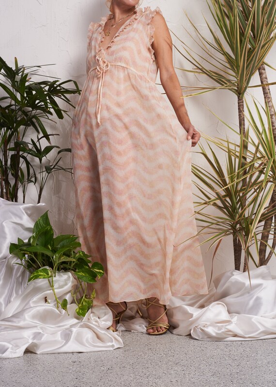 1970s// Original Zandra Rhodes// Sheer Ruffle Peig