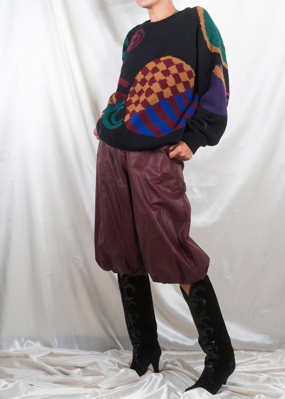 1980s// PERRY ELLIS// Geometric Abstract Oversize