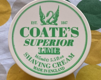 Crème à raser Coate's Lime - RARE et ARRÊTÉ