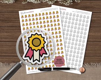 Award-Icon | Planer Aufkleber | Benutzerdefinierte Größe und Farbe | Für Planung, Bullet Journal, Scrapbook