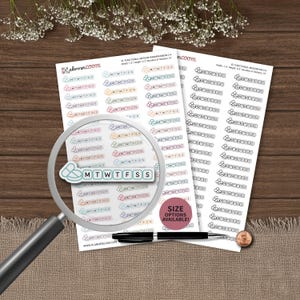 Individual Medicine Tracker - 1 Week Of Checkboxes | Functional Planner Stickers | Custom Size & Color | For Planning, Bullet Journal, Scrap