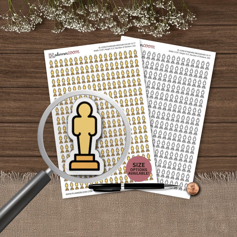 Oscar Awards Stickers - Etsy