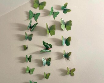 36 Pcs 3D Butterfly Wall Stickers Colorful DIY Wall Decor Set with Magnets and Adhesive, Removable Butterfly Decorations for Nursery,Bedroom