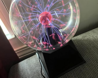 Plasma Globe Lamp Touch, Sound Reactive Lightning Ball, Interactive Electric Plasma Light, STEM Science Desk Lamp,Plug-In Bedroom Decor Gift