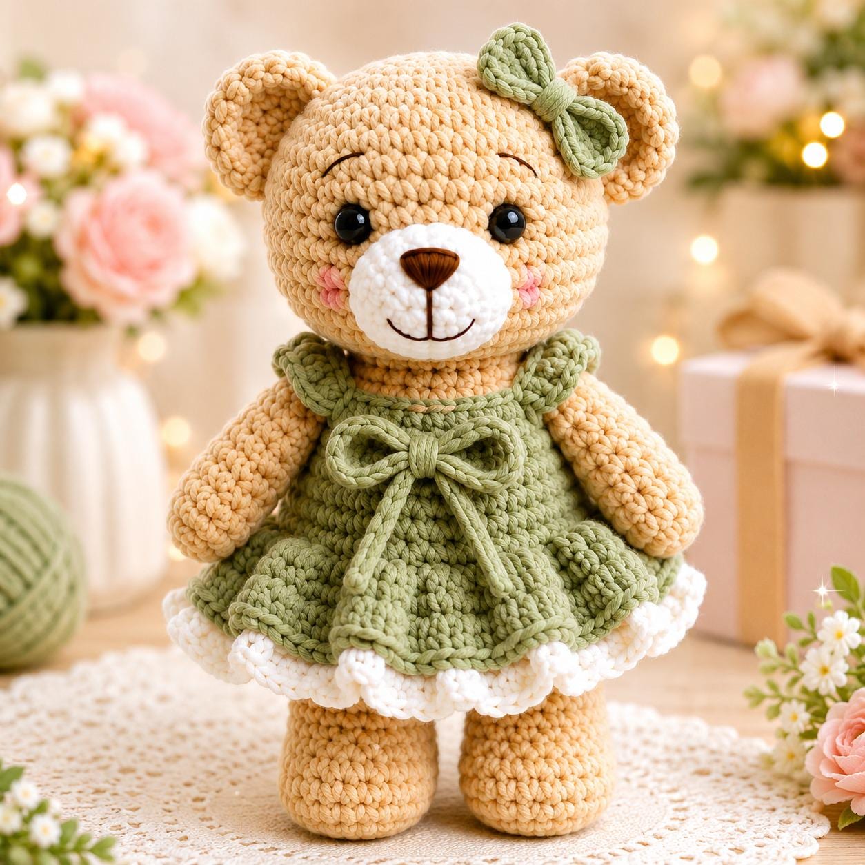 Girls Bear Dress