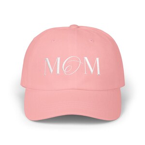 Stylized MOM Script Classic Dad Cap | Embroidered Baseball Hat