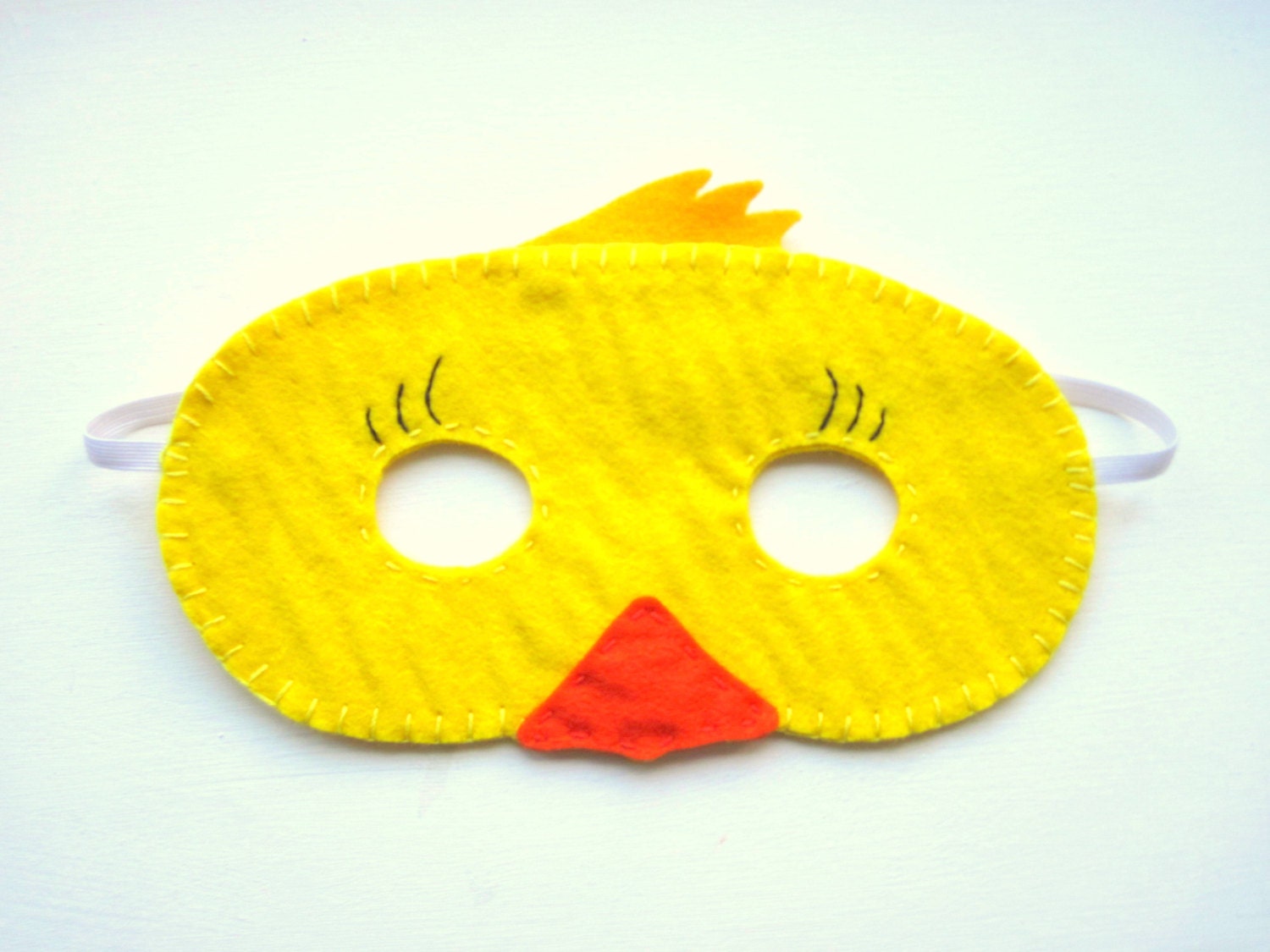 PDF PATTERN Duck mask sewing tutorial Yellow Easter felt Etsy