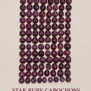 Lote de rubíes estrella naturales de 714 quilates / Gemas de rubí africano sin calentar ni tratar / Lote de gemas al por mayor
